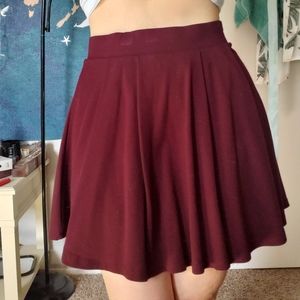 Maroon Skater Skirt